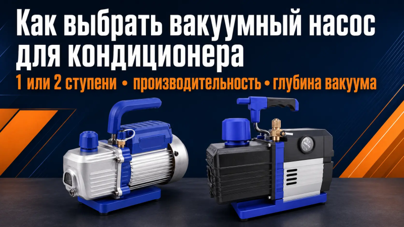 Как выбрать вакуумный насос для кондиционера: ступени и производительность
