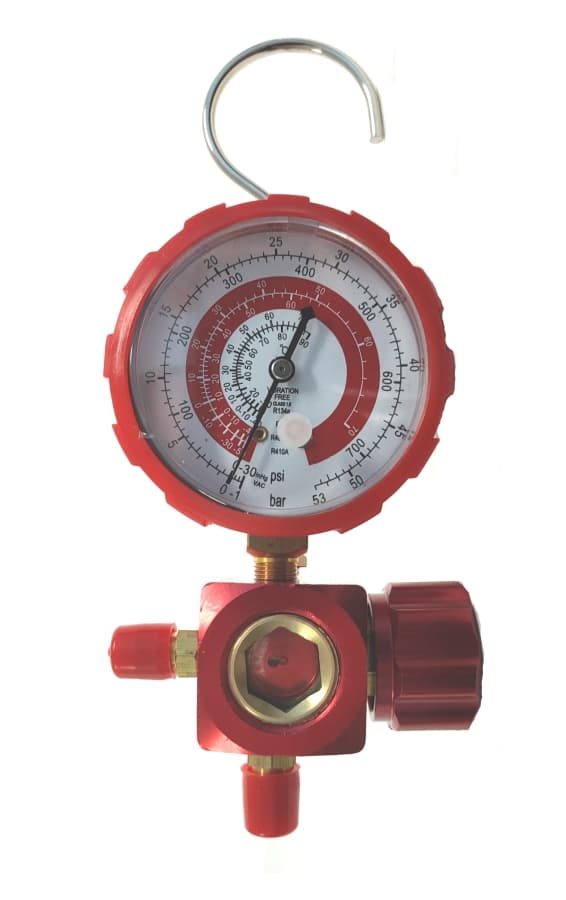 Манометрический коллектор FavorCool 468GH со смотровым стеклом R22/134/407/410; 1 вентильный, с манометром до 53 бар