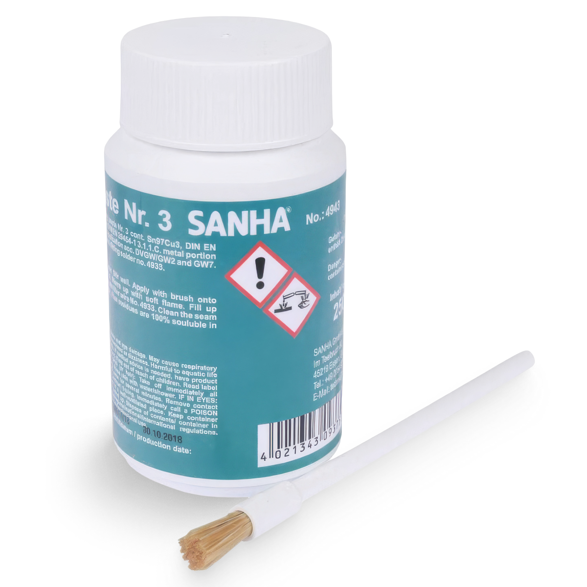 Флюс пастообразный Sanha Hp3 (250гр.)