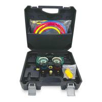 Манометрическая станция Becool BC-PREMIUM M1N (R134a; R404A; R407C, R507A; 2-х вент; 3 шланга 150см; манометры 68мм; в кейсе)