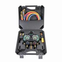 Манометрическая станция Becool BC-PREMIUM M2N (R22; R32; R407C; R410A; 2-х вент; 3 шланга 150см; манометры 68мм; в кейсе)