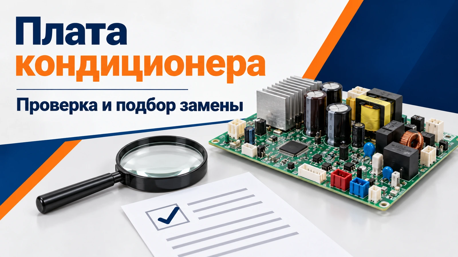 Плата кондиционера: Проверка и подбор замены
