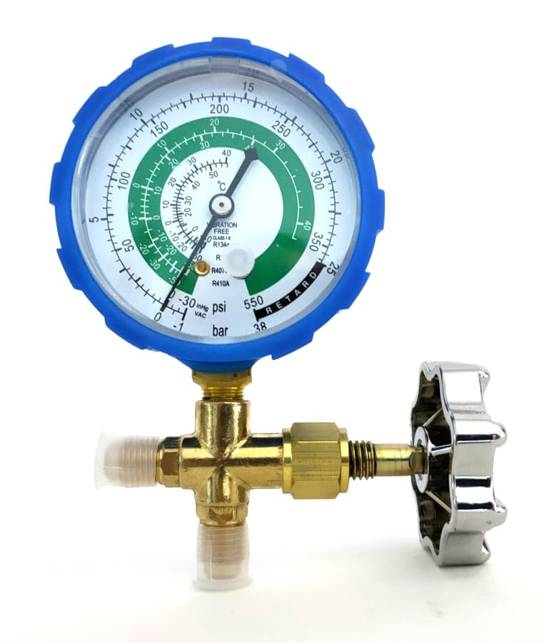 Манометрический коллектор FavorCool 466GL - R22/ 134/ 407/ 410; 1 вентильный, с мановакуумметром до 38 бар