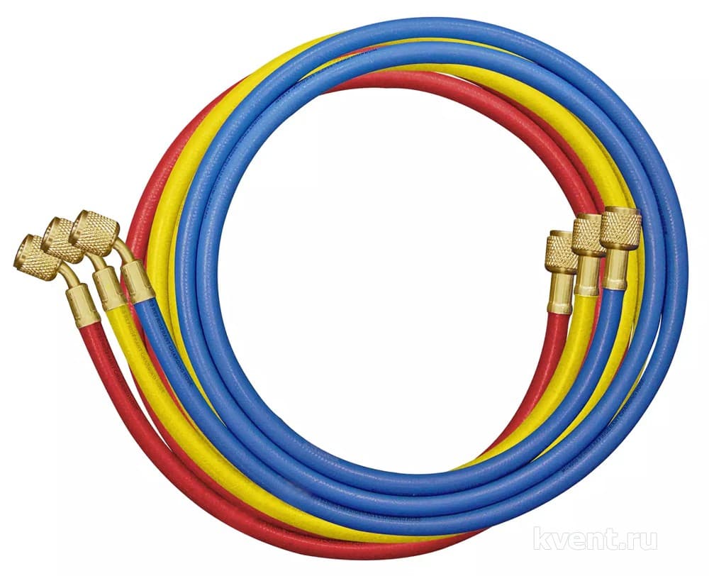 Заправочные шланги Mastercool 40360 (1.5 м; 1/4" SAE; набор для R12, 22, 134, 404, 407, 507)