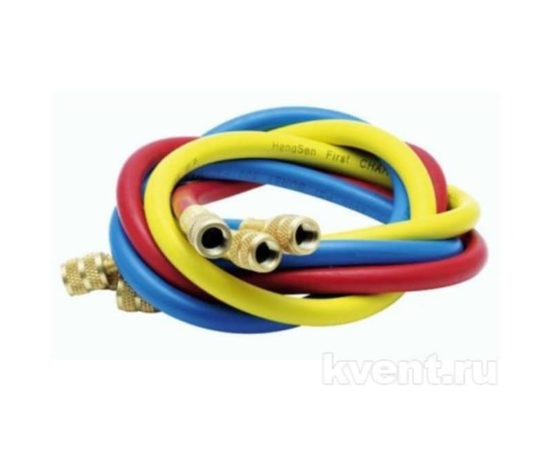 Заправочные шланги FavorCool - 336 RYB-B, 3шт по 0.9м, 1/4" SAE, до 41 бар