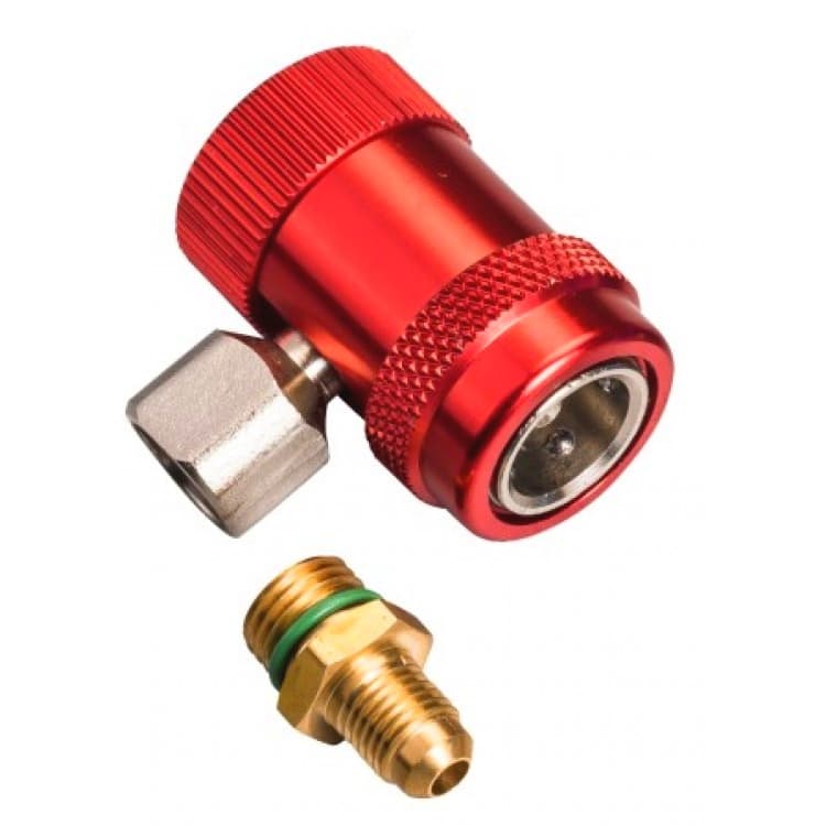 Быстросъёмная муфта с вентилем FavorCool QH-1234 для фреона R-1234yf (с переходником 12мм - 1/4")