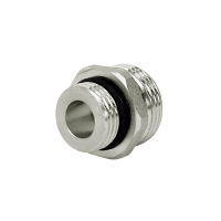 Ниппель НИКЕЛИРОВАННЫЙ переходной ЕВРОКОНУС НР 1/2"-НР 3/4" Valfex (VF.580.NE.012.034)