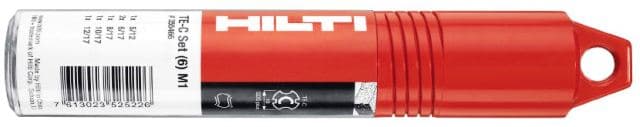 Набор буров_HILTI_TE-C_M1_(6шт; SDS+)_(1x5/11; 2x6/16; 1x8/16; 1x10/16; 1x12/16)