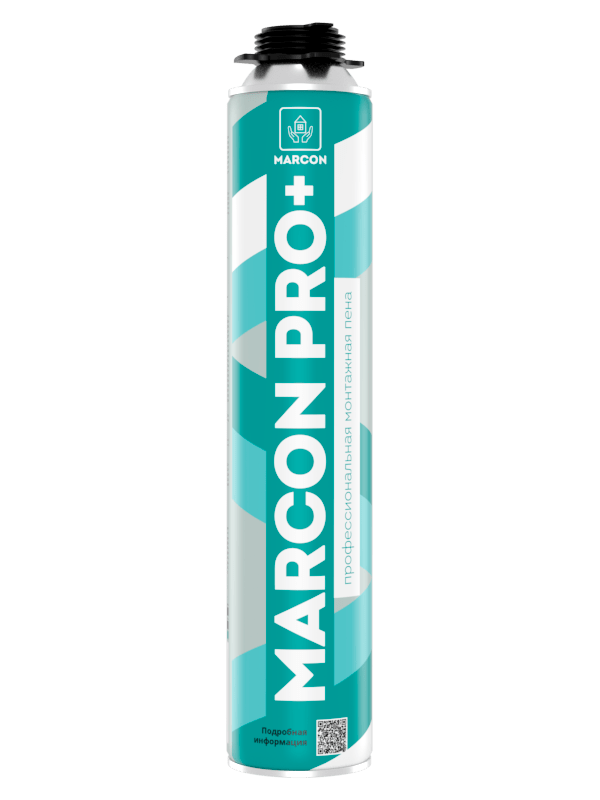 Пена монтажная профессиональная MARCON PRO+ всесезонная, 700мл, под пистолет