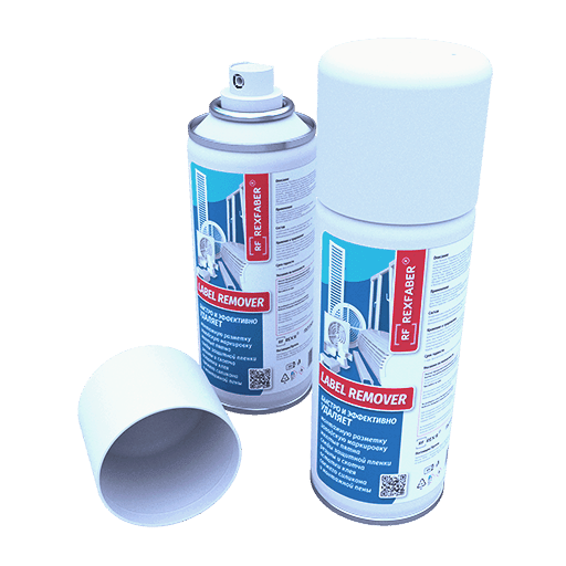 REXFABER Label Remover 335мл. очиститель (удаляет следы клея, скотча, резины, силикона, монтажной пены)