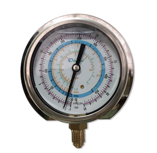 Мановакуумметр с силиконом BCJH-NSl-80 (R22; R134a; R404A; R407C, R507A) (021255)