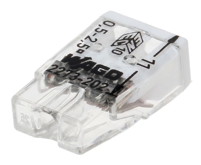 Соединительная клемма WAGO 2273-202 (б/пасты на 2 провода, плоская)