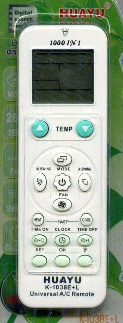 HUAYU K-1038E+L (universal 1000 in1) ПДУ для кондиционеров
