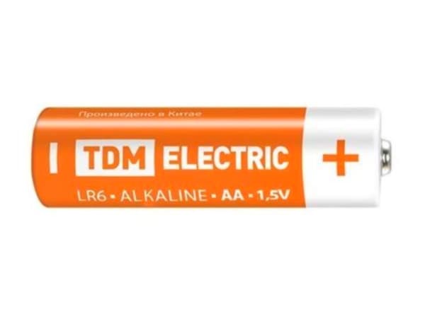 Батарейка AA - LR06 (пальчиковая) TDM Alkaline