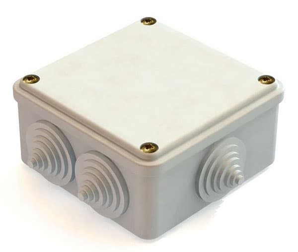 Коробка распаячная, наружная, белая 100х100х45мм IP44 GREENEL 41231-01