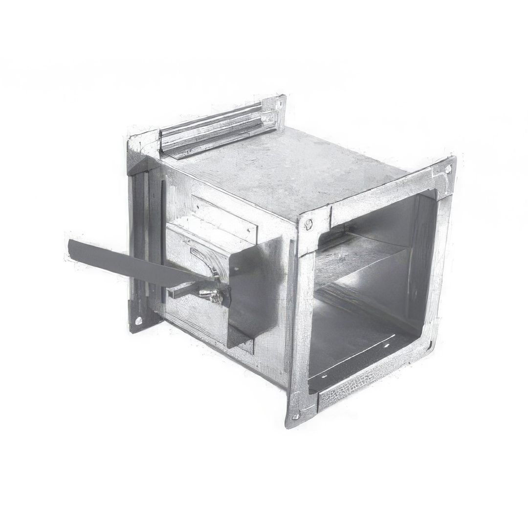 Дроссель-клапан(Пр) - 1 - 150x100 - 170 (оц. ст. 0.50/100 - Шина R20х65О)