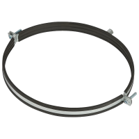 Хомут для воздуховода с резиновой прокладкой, гайка М8, 250мм