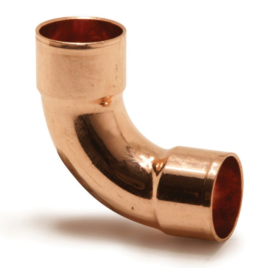 Отвод 90° медный 5/8" двухраструбный