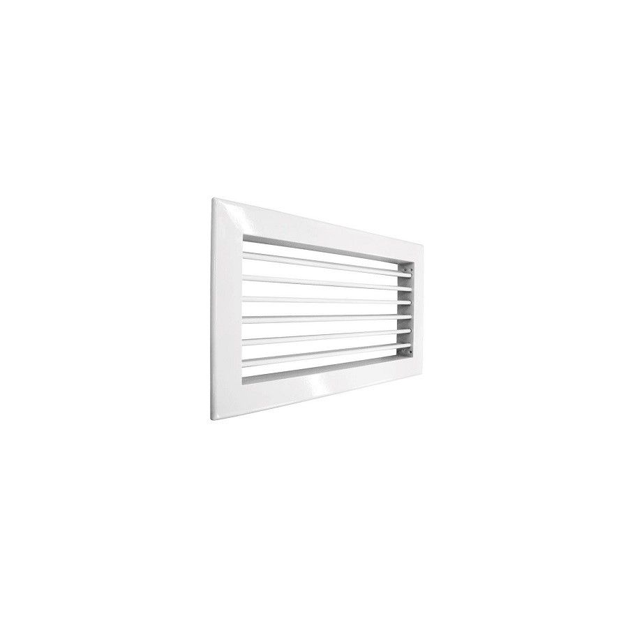 Решетка однорядная ГАЛ-1Р 150х150 (RAL 9016 / на защелках) с КР