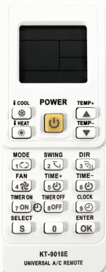 Qunda KT-9018E (universal 4000 in1) ПДУ для кондиционеров