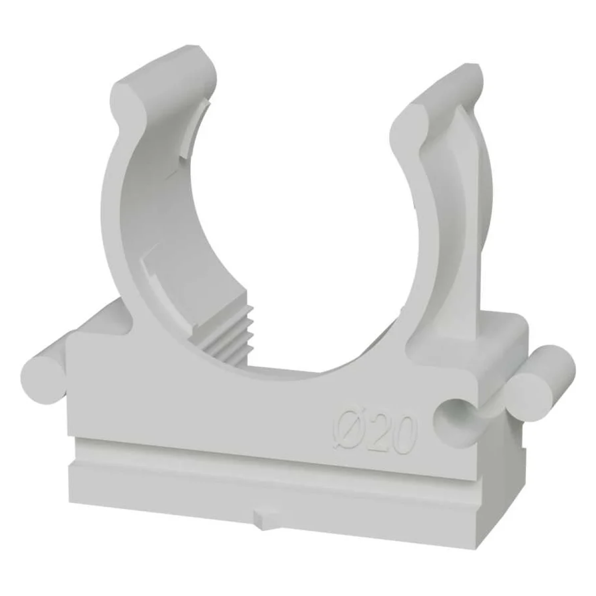 Клипса для трубы ПВХ 20 мм