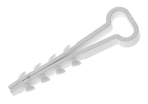 Дюбель-хомут прямоугольный 5-10, белый, 45*6мм, упаковка 100шт