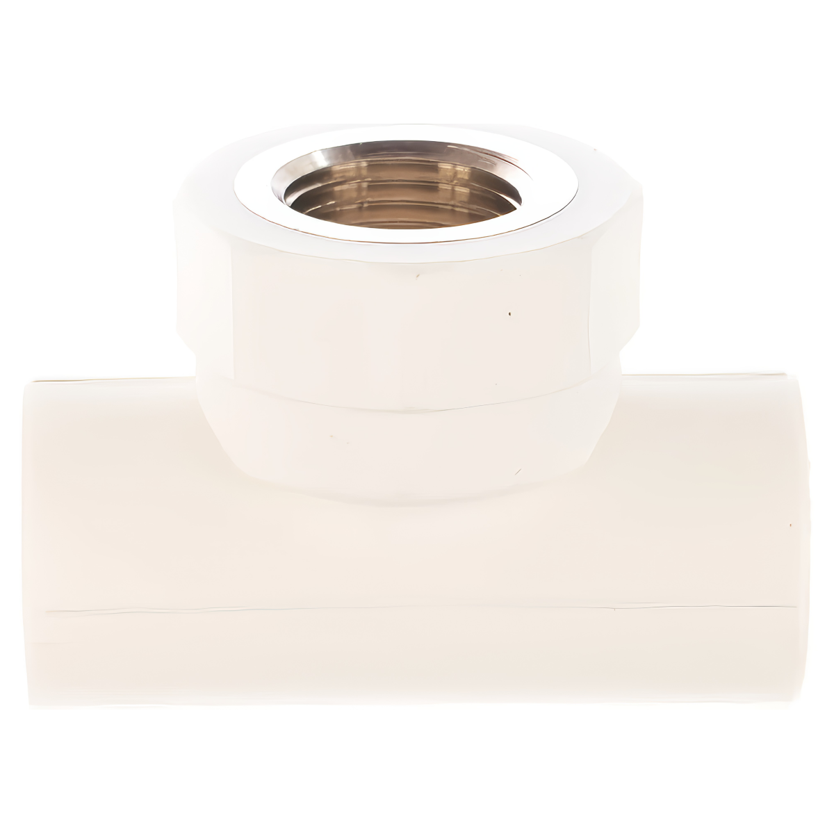 Тройник переходной Valfex с внутренней резьбой 25х3/4"х25 белый