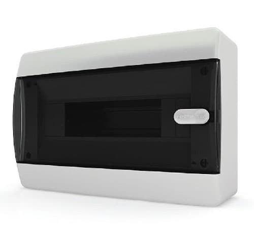 Tekfor CNK 40-12-1 бокс 12М навесной IP41 (прозрачная черная дверца)