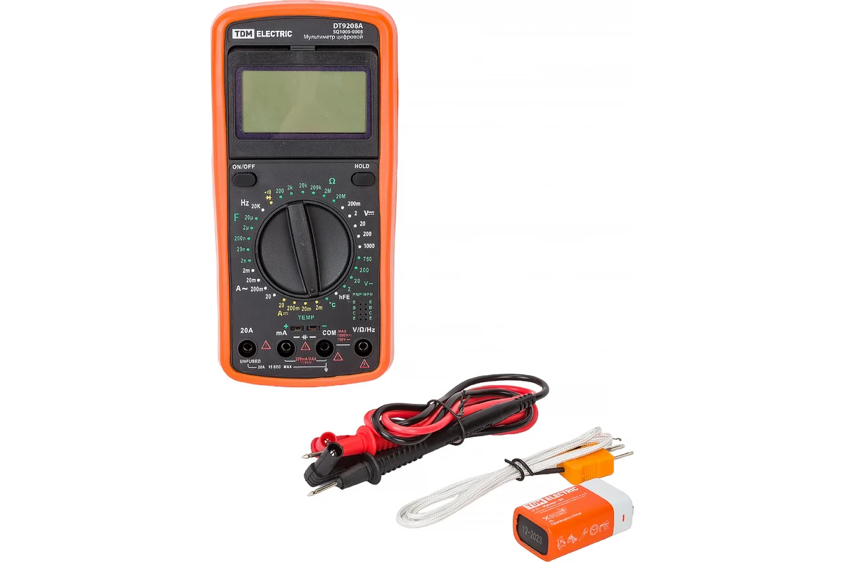 Мультиметр цифровой TDM - DT9208A