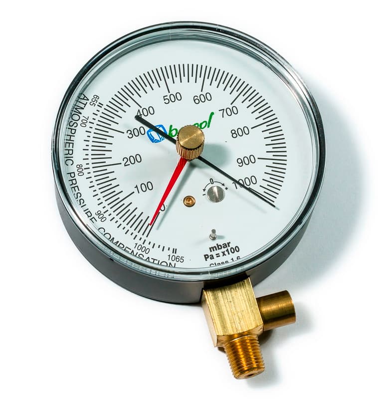 Вакуумметр с клапаном Becool BC-VG (80 мм.)