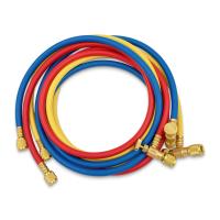 Заправочные шланги с вентилями WIPCOOL MRH-2SV набор 3шт по 1.8м, 1/4"-1/4" SAE, до 55 Bar