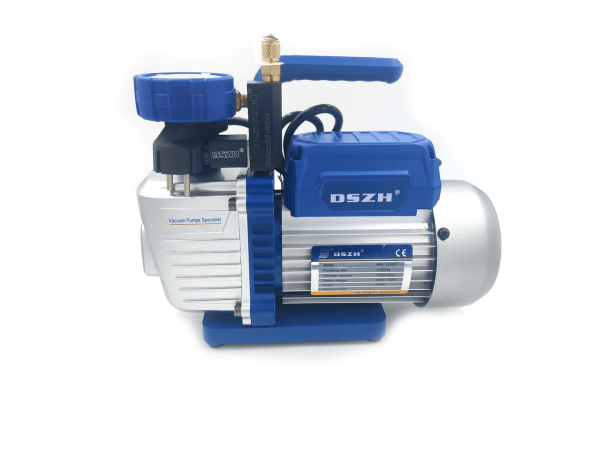 Вакуумный насос DSZH WK 135SV (1ст., 100 л/мин, 8.0 кг, вакуумметр, соленоидный вентиль)