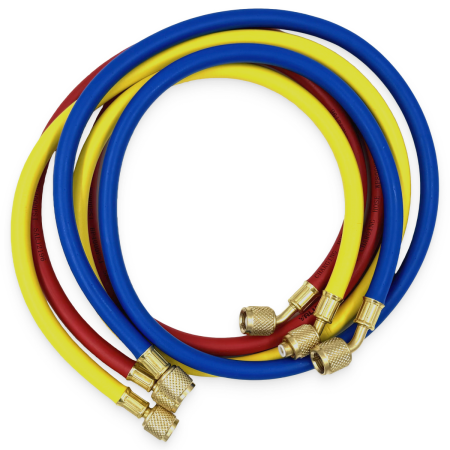 Заправочные шланги Value VRP-U-RYB  R-410 (0.9m) набор 3шт, до 55 Bar
