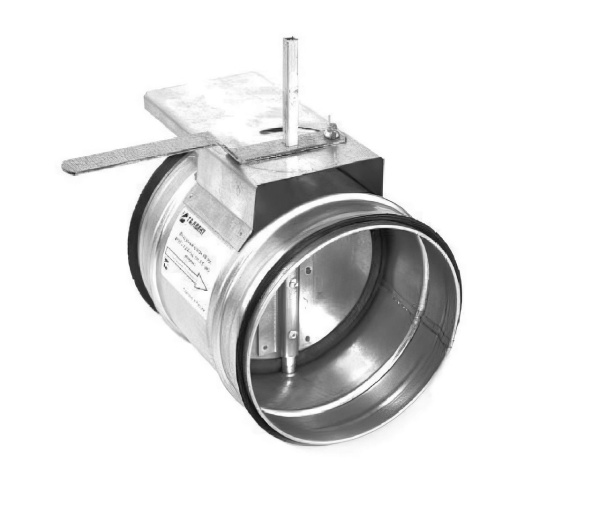 Дроссель-клапан(Кр) - 1 - 200 - 200 (оц. ст. 0.50/100 ) - с ЖК