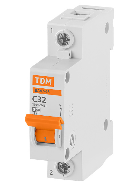 Автоматический выключатель TDM ВА47-63 1/32А