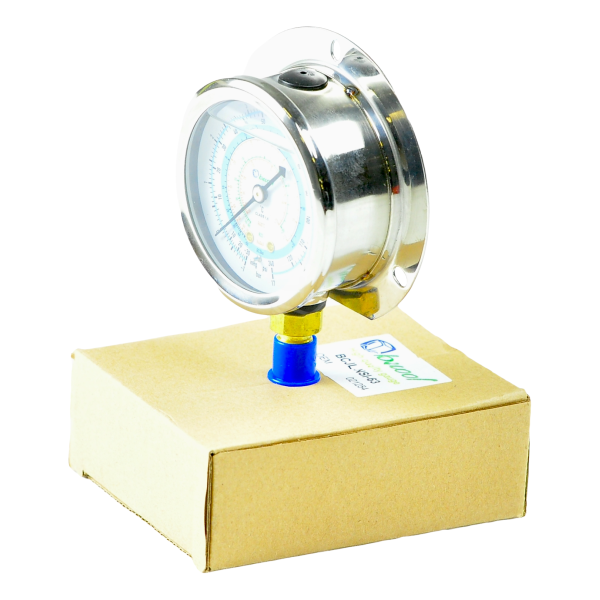 Мановакуумметр с силиконом Becool BCJL-NSI-63мм (R22; R134a; R404A; R407C) (021254)