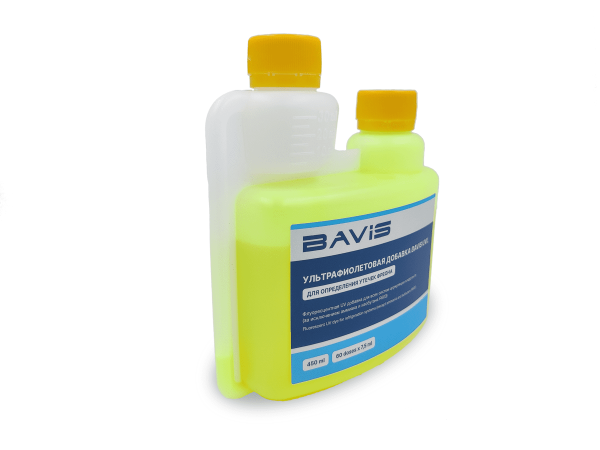 UV добавка для определения утечек фреона BAVIS UVL 450мл.