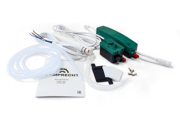 Помпа дренажная LAMPRECHT LP020-15FL проточная, 20 л/ч, 17 Дб
