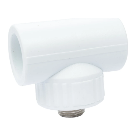 Тройник переходной Valfex с наружной резьбой 32х1/2"х32 белый