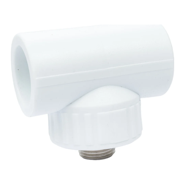 Тройник переходной Valfex с наружной резьбой 32х1/2"х32 белый