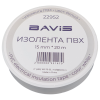 Изолента ПВХ BAVIS 15мм х 20м белая