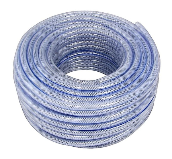 Трубка капиллярная ПВХ 8*13 мм армированная, 25 м в бухте, пищевая