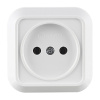 Розетка накладная Makel SIVA USTU (45108) с/з 1-я, белая