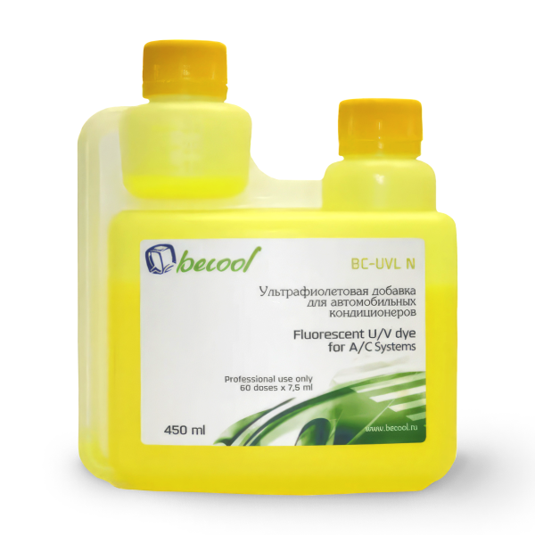 UV добавка для определения утечек фреона Becool BC-UVL 450мл