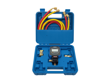 Электронный манометрический коллектор Value VRM1-0101I (R410A, R22, R134A, R407C, R404A, R507, R32, R290, кейс)