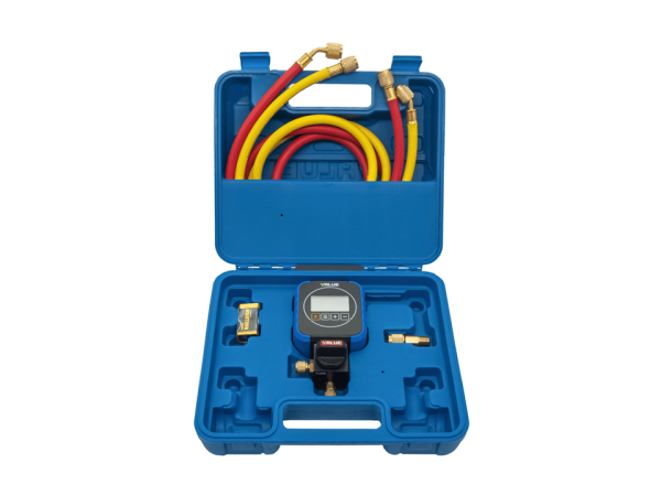 Электронный манометрический коллектор Value VRM1-0101I (R410A, R22, R134A, R407C, R404A, R507, R32, R290, кейс)