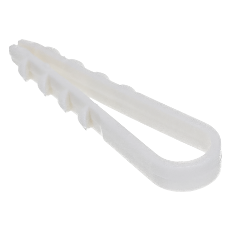 Дюбель-хомут круглый 5-10, белый, 45*6мм, упаковка 100шт