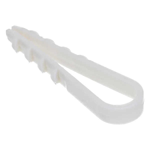 Дюбель-хомут круглый 5-10, белый, 45*6мм, упаковка 100шт