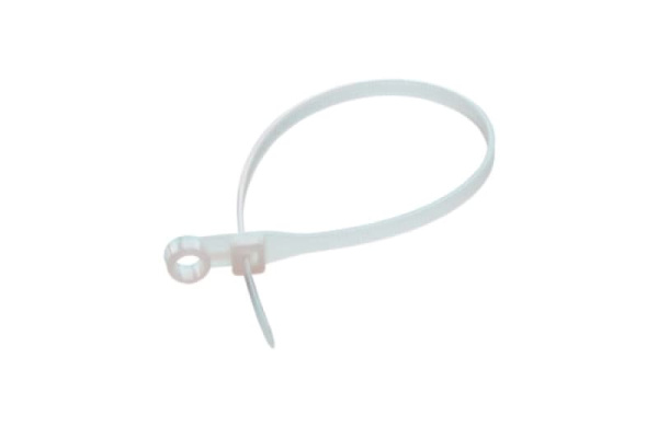 Хомут нейлоновый 3х200мм с монтажным отверстием, упаковка 100шт