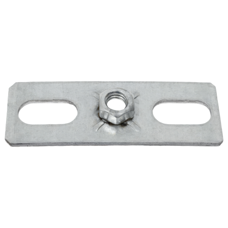 Пластина оцинкованная 2,5х30х80мм с гайкой M8